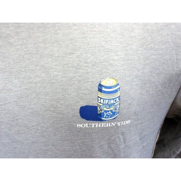 Southern Tide Men's Long Sleeve Skipjack Coastal Lager 6 Pack T shirt Grey NWT - Picture 3 of 4